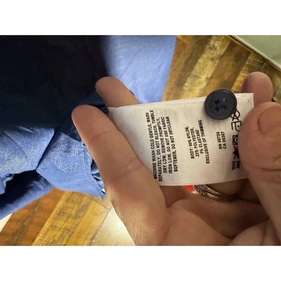 COLUMBIA - MEN'S XL - Blue OMNI-SHADE BUTTON UP LONG SLEEVE SHIRT W/ POCKETS - Picture 8 of 8